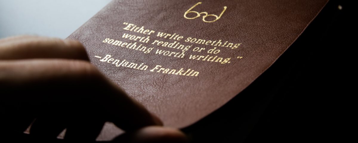 Ben Franklin quote image by Mona Eendra for a blog post on case study quotes